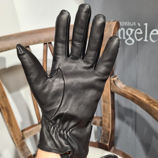 Gants tactiles chaud en cuir Stetson pour hommes - Custom Legend