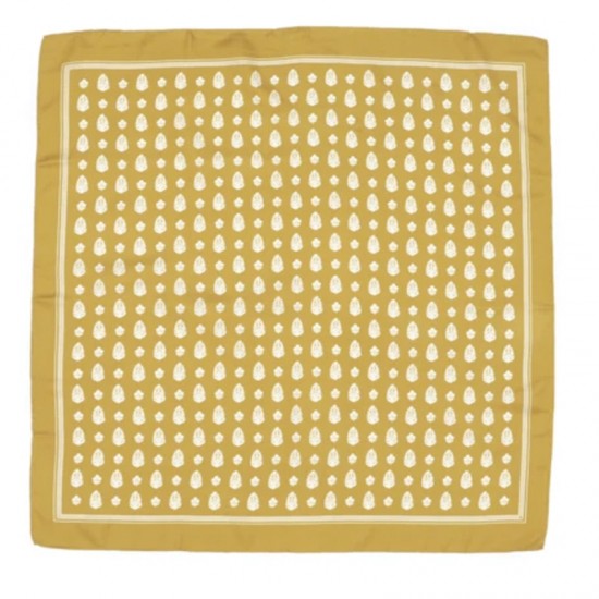 Silk Scarf "N° 401 Mustard" by Moismont