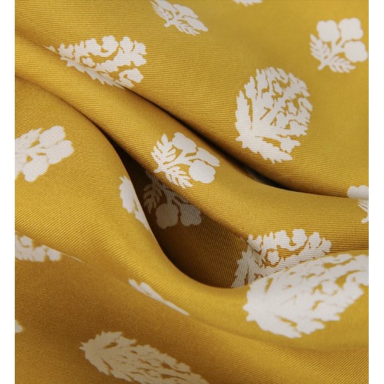 Silk Scarf "N° 401 Mustard" by Moismont