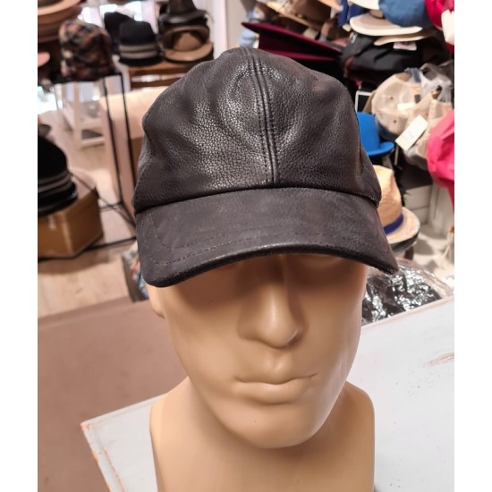 Leather baseballcap by Göttmann