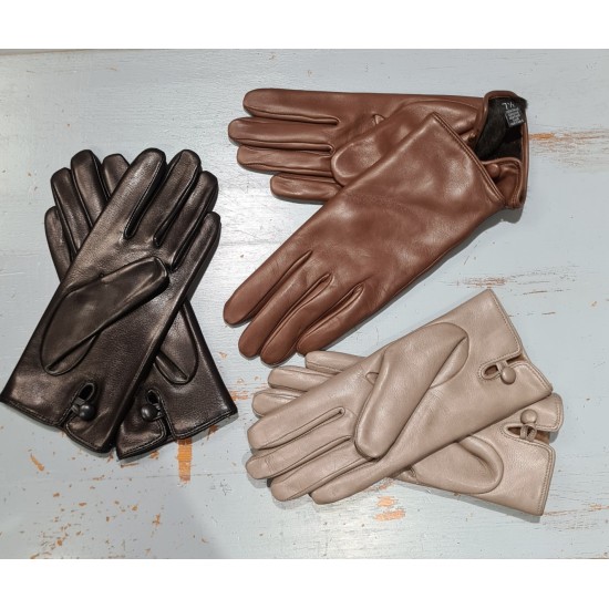 Gants en cuir femme doublé fourrure