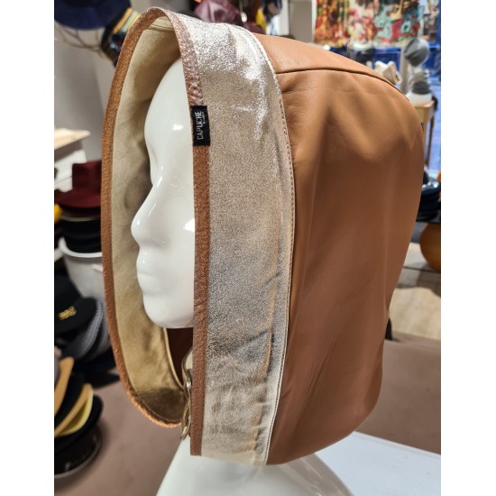 Capuche en cuir Alice Balas Paris