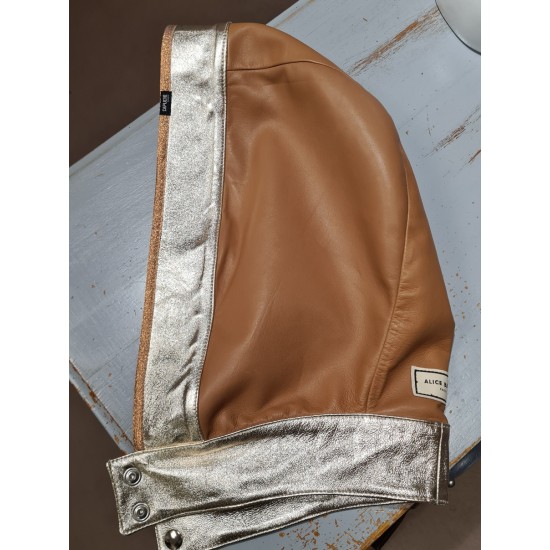Capuche en cuir Alice Balas Paris