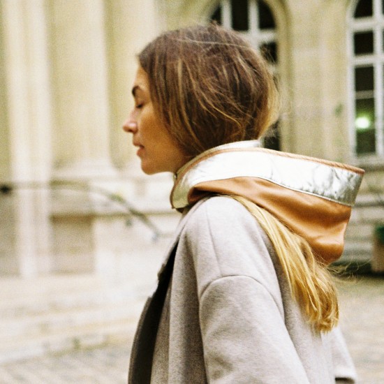 Capuche en cuir Alice Balas Paris