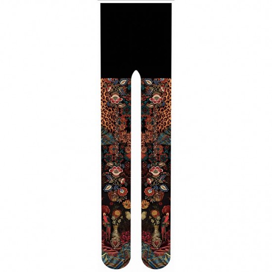 Printed Tights By Maison Brokante