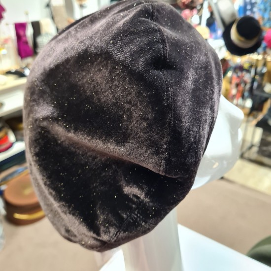 Beret Velours Pailleté Etoile Laulhère