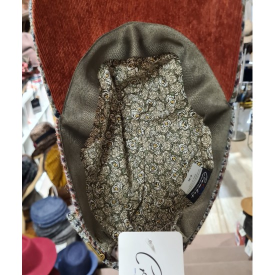 Tweed and Velvet Cap by Crambes