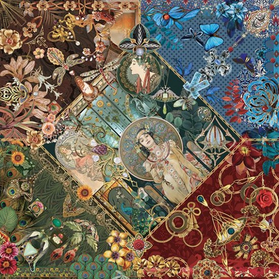 Stole "Art Nouveau" by Maison Brokante