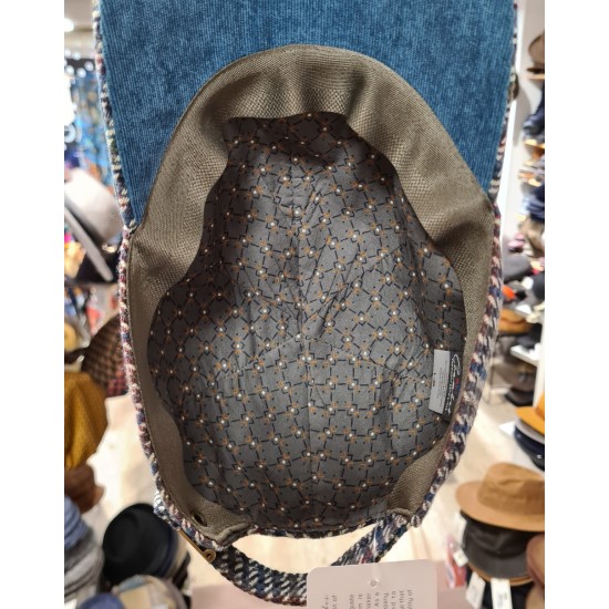 Casquette tweed et velours Crambes