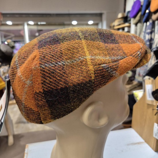 Casquette Plate Harris Tweed City Sport