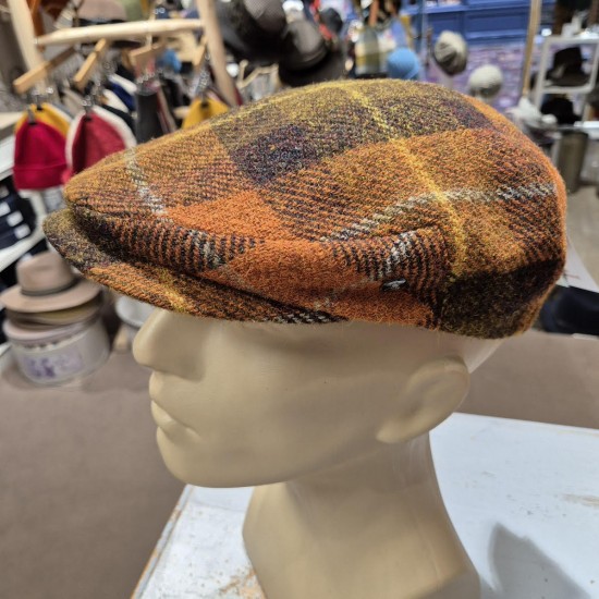 Casquette Plate Harris Tweed City Sport