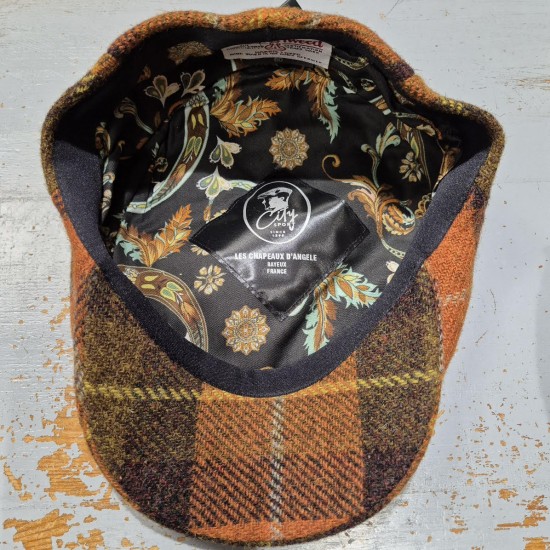 Casquette Plate Harris Tweed City Sport