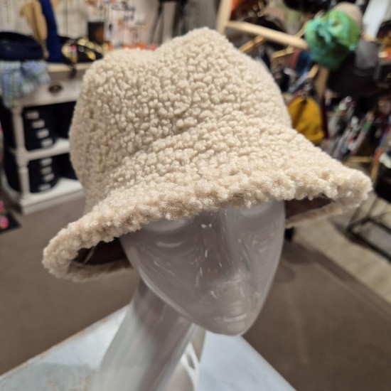 Shearling Cloche Hat by Bedacht