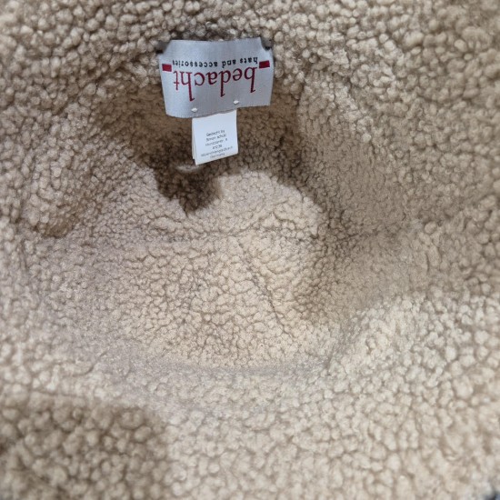 Shearling Cloche Hat by Bedacht