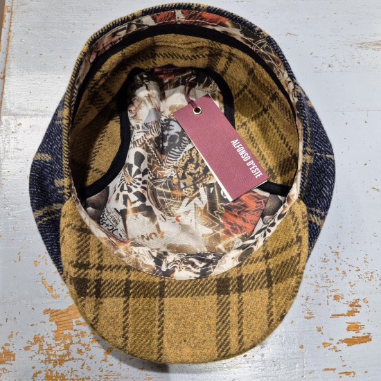 8-panel gavroche cap" Kyoto" by Alfonso d'Este