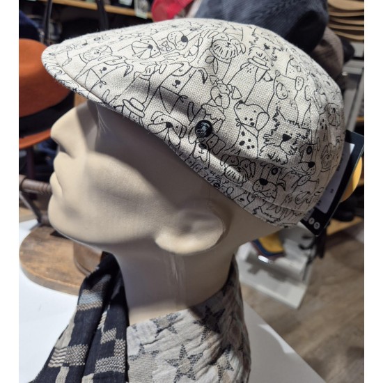 Casquette en  lin "Dogs" City sport