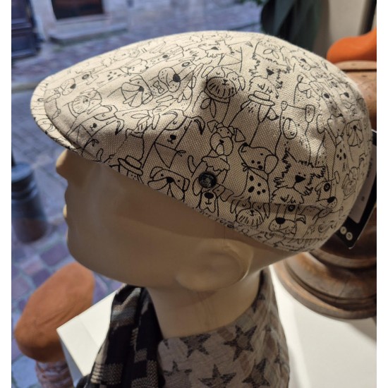Casquette en  lin "Dogs" City sport