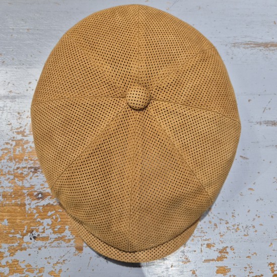 Casquette en Cuir Perforé Alfonso D'Este