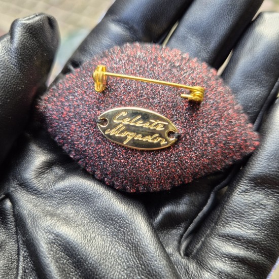 Broche Œil Rose Celeste Mogador