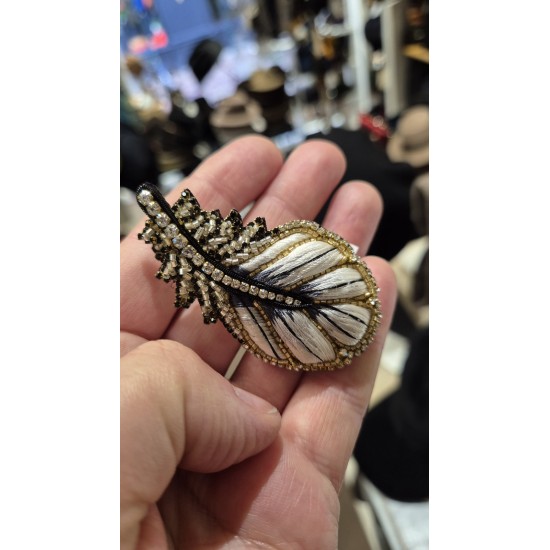 Silver Feather Brooch by...