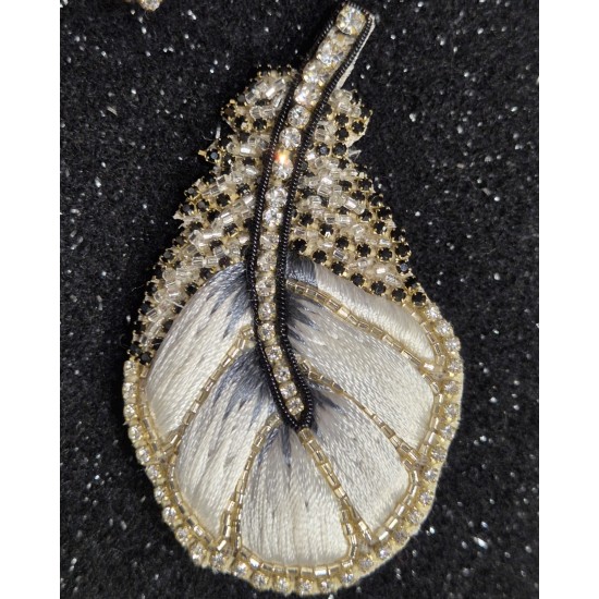 Plume argent Celeste Mogador