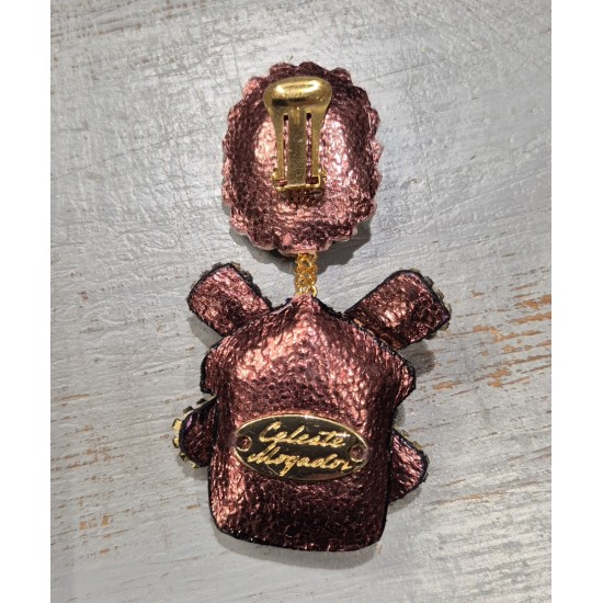 Boucles D'Oreilles "Moulin Rouge" Celeste Mogador