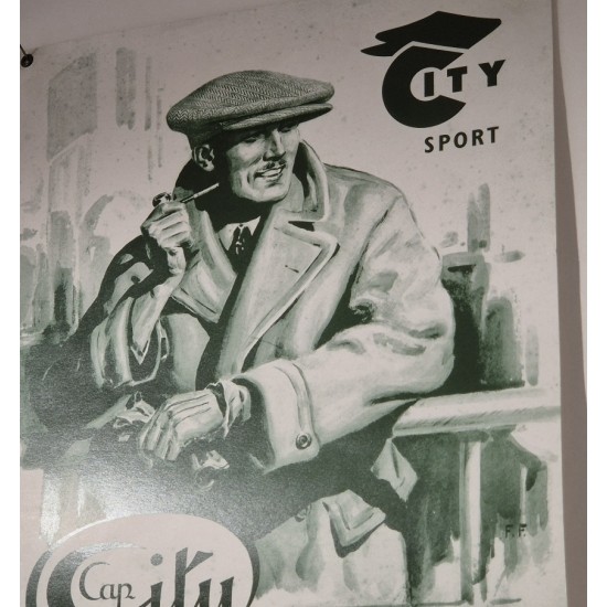 Casquette Plate Tweed City Sport