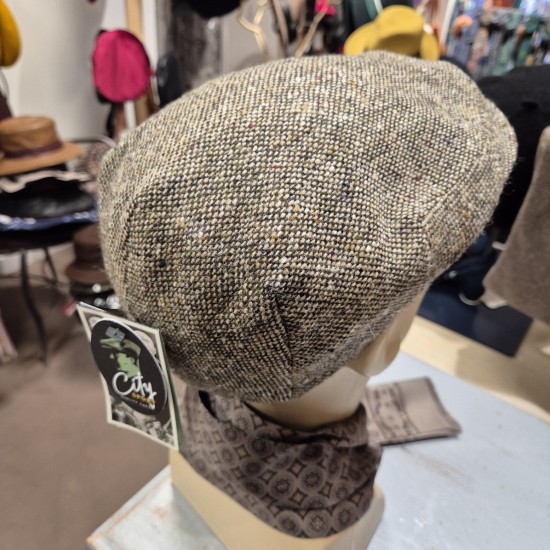 Casquette Plate Tweed City Sport