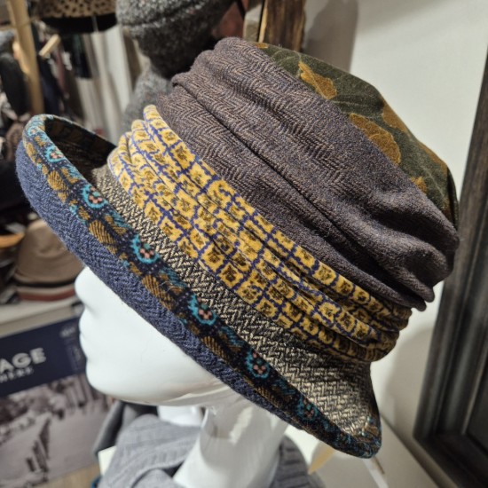 Chapeau Velours et Tweed Grevi