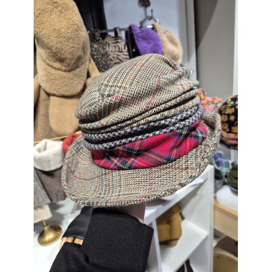 Chapeau Tweed et Tartan Grevi