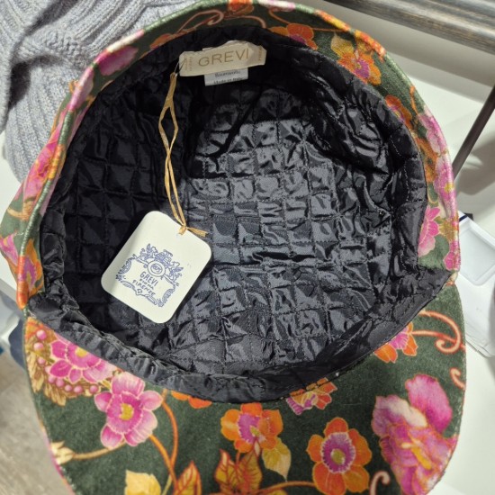 Velvet Newsboy Cap By Grevi