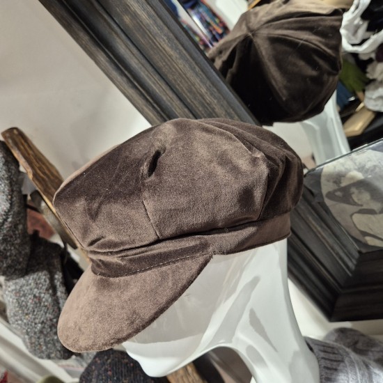 Casquette Gavroche Velours Grevi