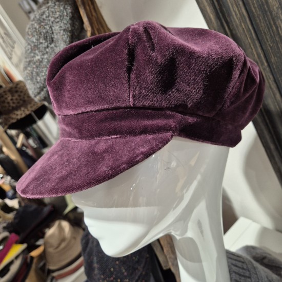 Casquette Gavroche Velours Grevi