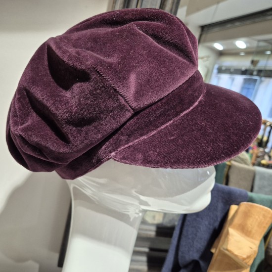 Casquette Gavroche Velours Grevi
