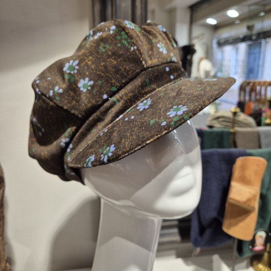 Casquette Gavroche Velours Grevi