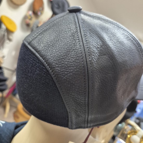 Casquette Baseball en Cuir Alfonso D'Este