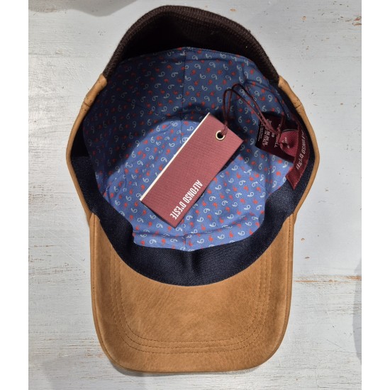 Casquette Baseball en Cuir Alfonso D'Este