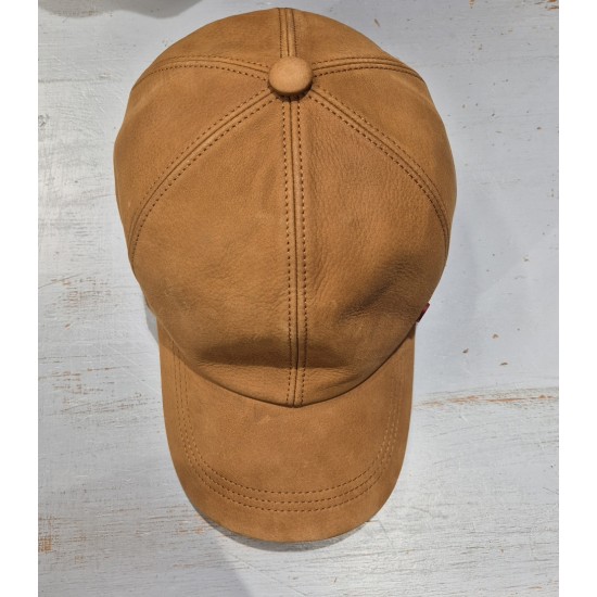 Leather Baseball Cap by Alfonso D'Este