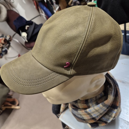 Leather Baseball Cap by Alfonso D'Este