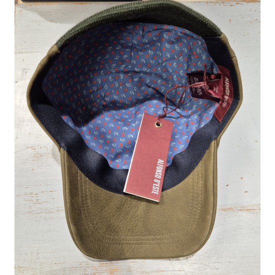 Leather Baseball Cap by Alfonso D'Este