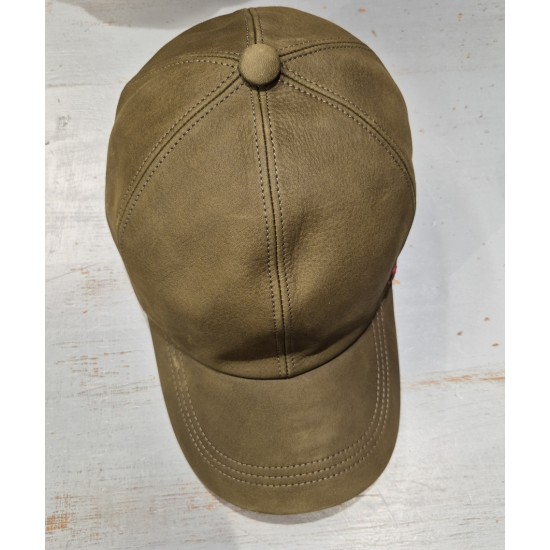 Casquette baseball en Cuir Alfonso D'Este