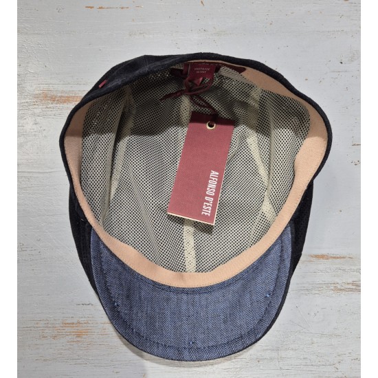 Casquette en cuir Perforé Alfonso D'Este