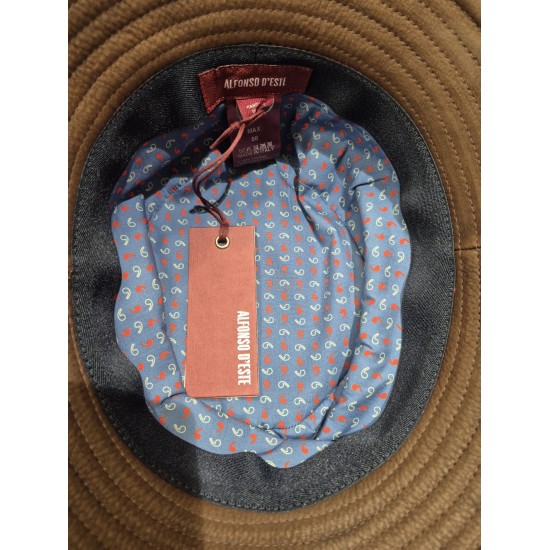 Leather Bucket Hat by Alfonso D'Este
