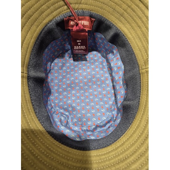 Leather Bucket Hat by Alfonso D'Este