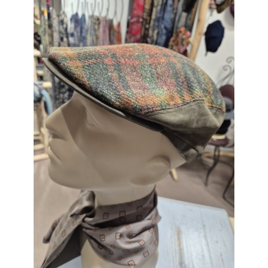 Casquette Suede et Tartan City Sport