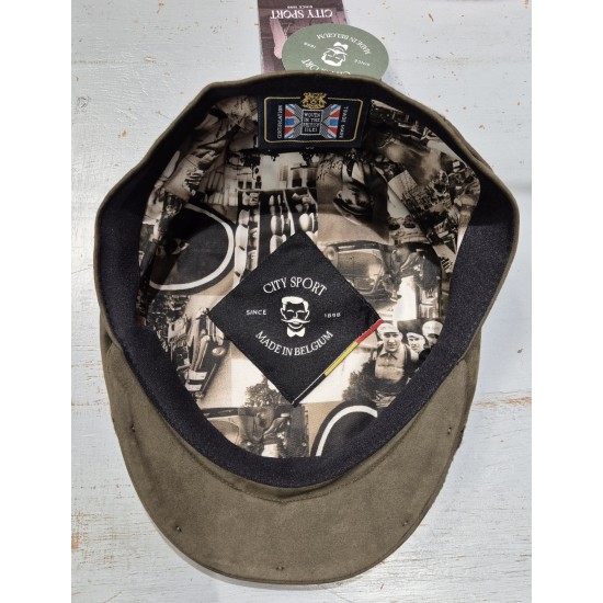 Casquette Suede et Tartan City Sport