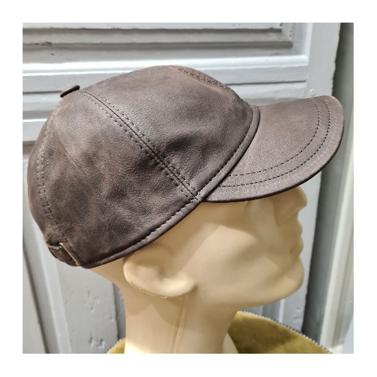 Leather Baseball cap